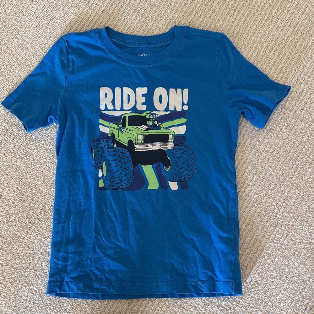 Carter's Blue and Green Monster Truck T-Shirt